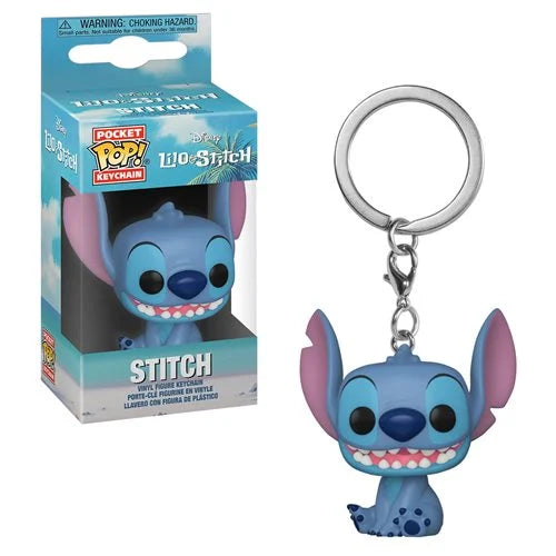 Stitch Sitting Funko Keychain Pocket Pop Disney