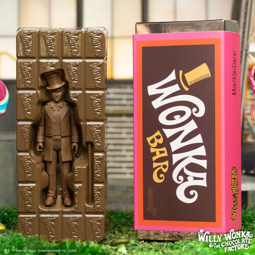 Willy Wonka in Wonka Bar Reaction Figure by Super7 ( SDCC24 )