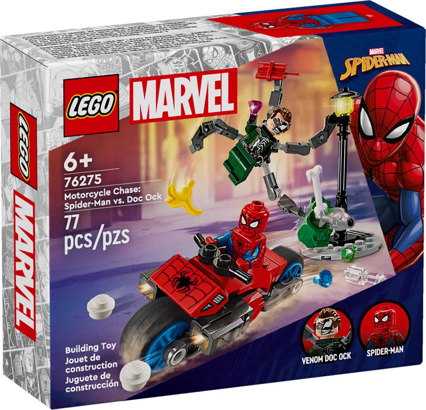 LEGO® | Marvel Motorcycle Chase: Spider-Man vs. Doc Ock 76275