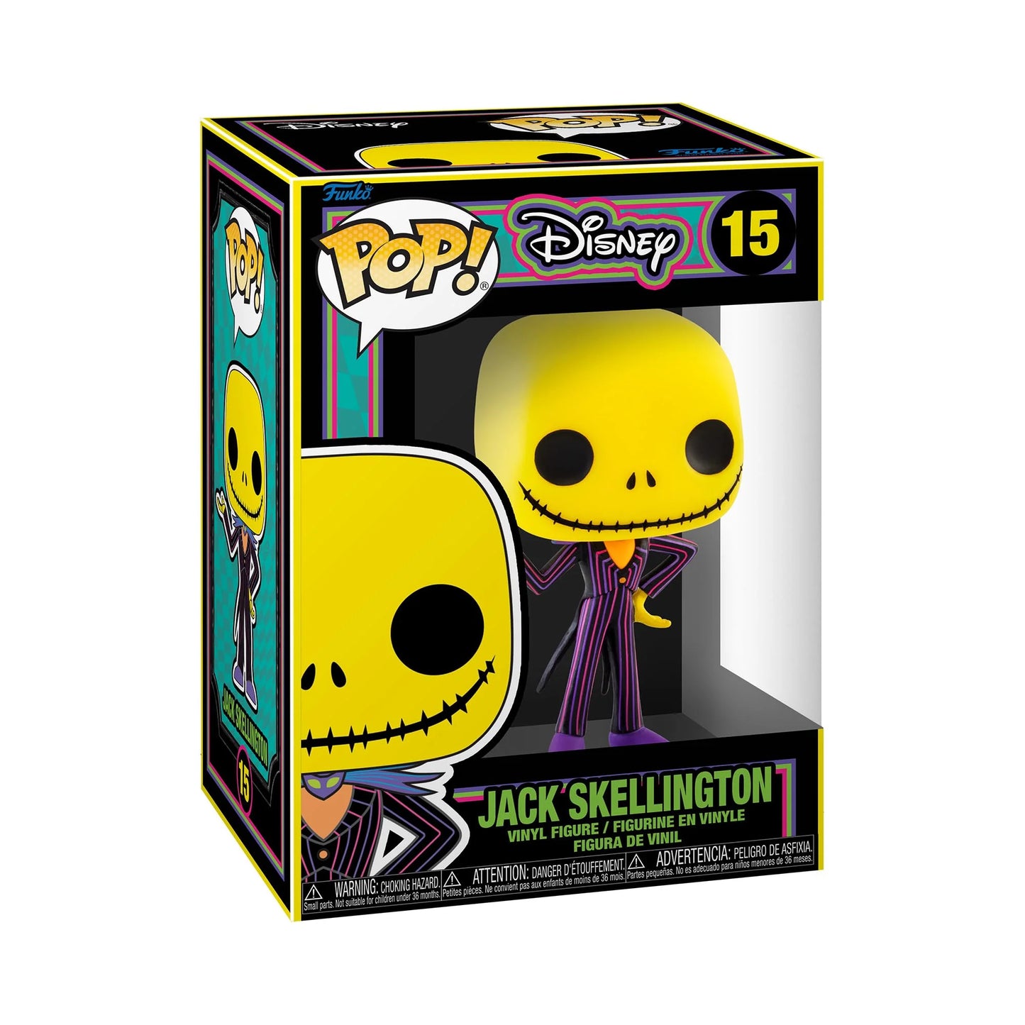 Disney - Nightmare Before Christmas - Blacklight Jack Skellington #15 Funko Pop