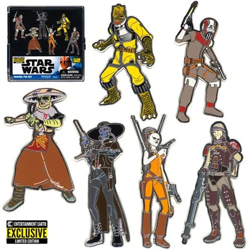 Star Wars Bounty Hunters Enamel Pin 6-Pack