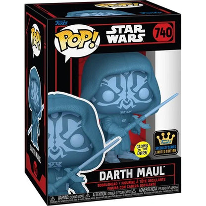 Star Wars Hologram Darth Maul GITD #740 Funko Pop