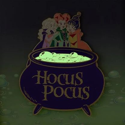 Disney x Loungefly - Hocus Pocus Sanderson Sisters Cauldron 3" GITD Limited Edition Pin