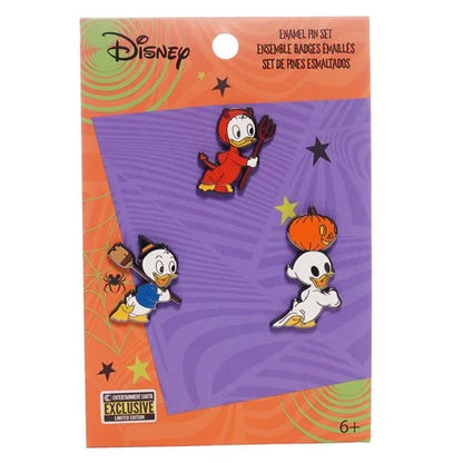 Disney x Loungefly Halloween Huey, Louie, and Dewey Enamel Pin 3-Pack