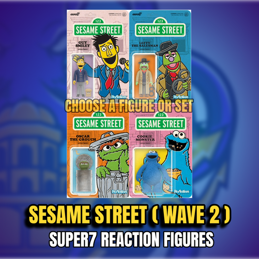 SESAME STREET WAVE 2 SUPER7 REACTION FIGURE