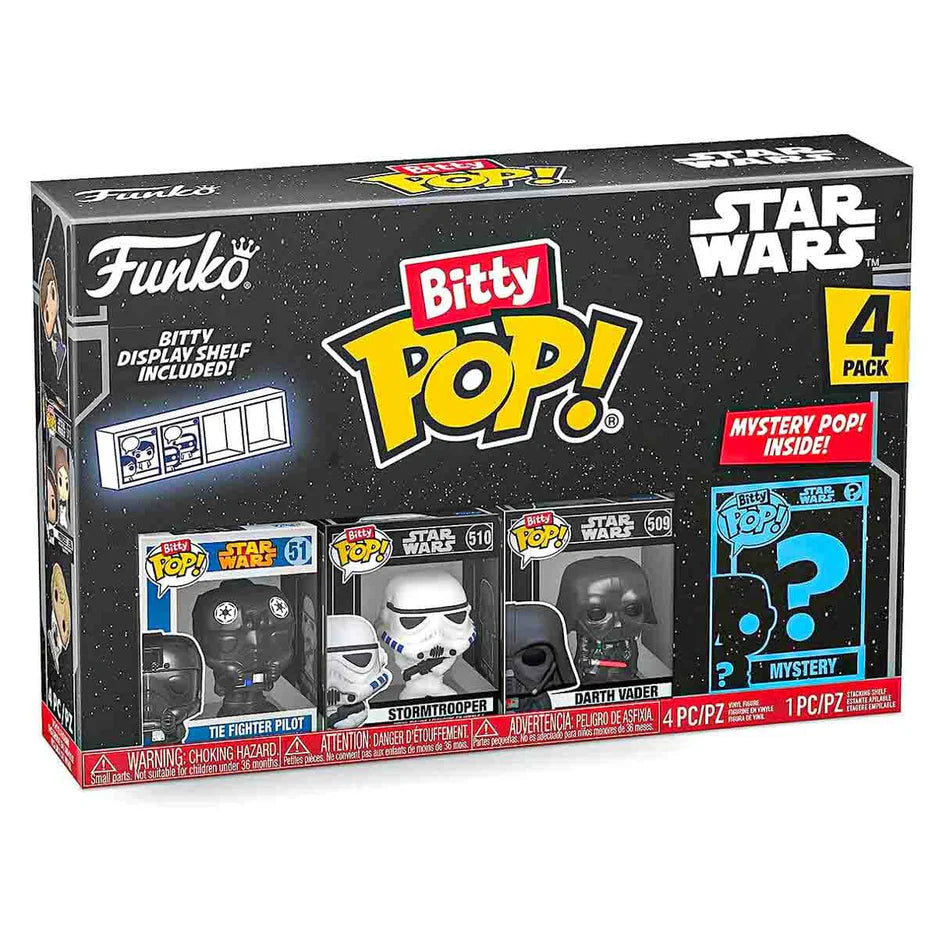 Star Wars Darth Vader Funko Bitty Pop! Series 4 Mini-Figure 4-Pack