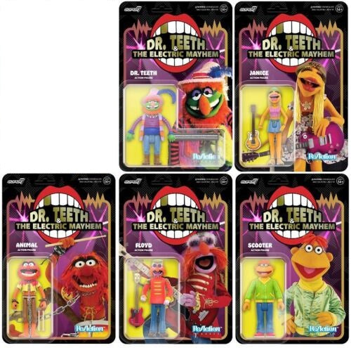 The Muppets - Dr. Teeth & The Electric Mayhem Reaction Figure Set of 5