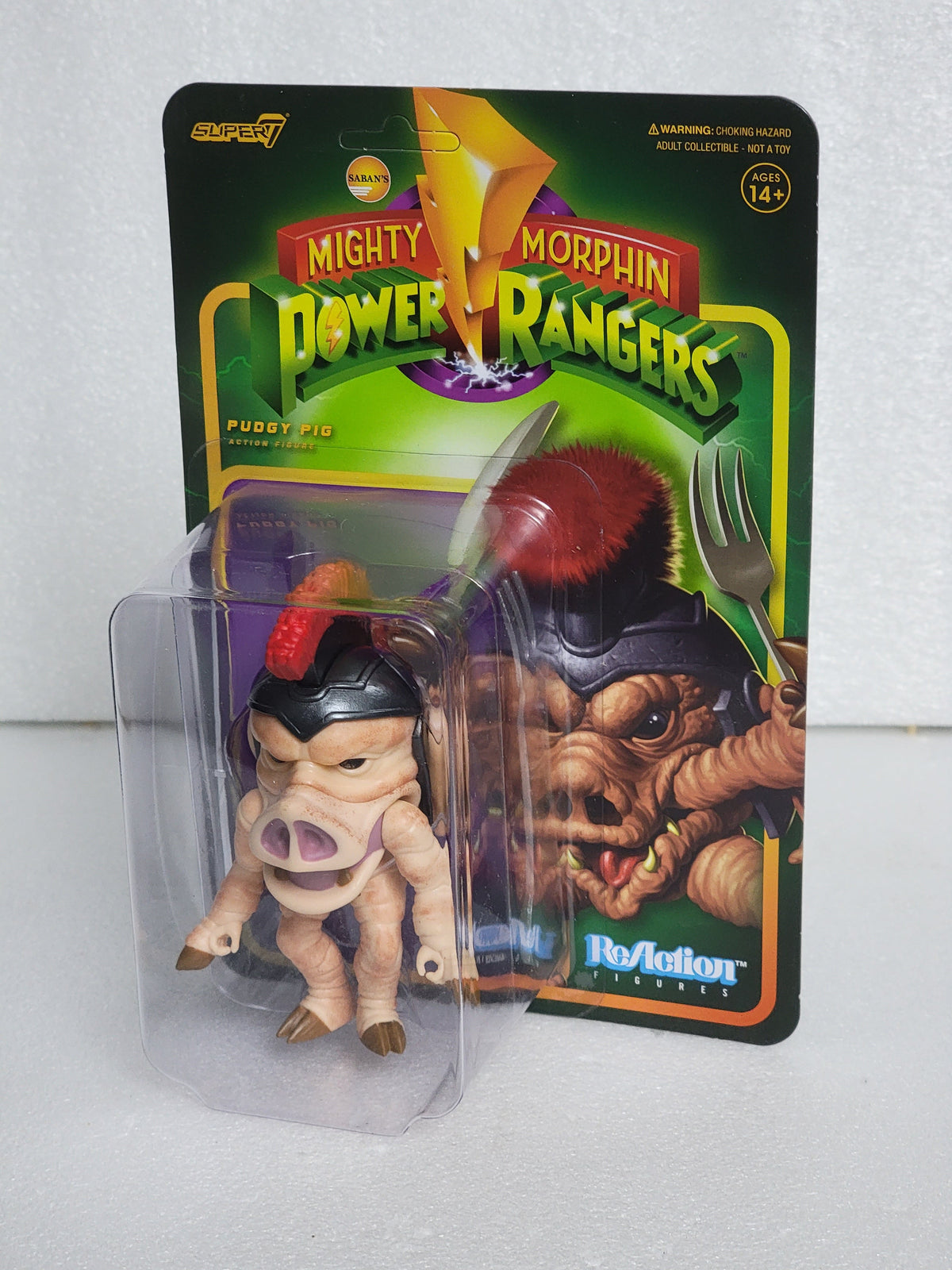 Power Rangers Vs Pig Pudgy Pig - Mighty Morphin' Power Rangers ReAction Figure Wave 1 - Sup ...